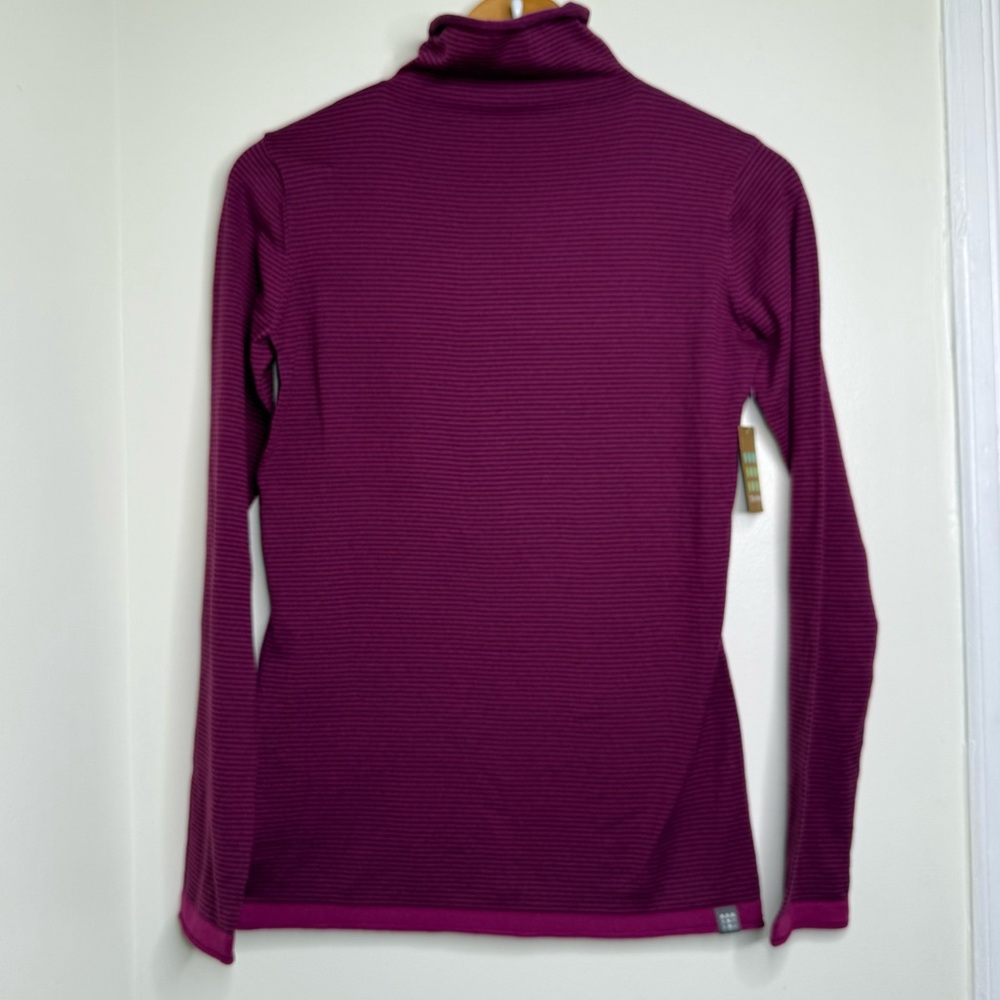 NEW Title Nine Base Layer Sweater Top Mock Neck Women’s Size Small Mauve Purple
